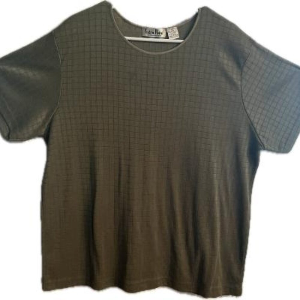 Slip Over Blouse 2X Green